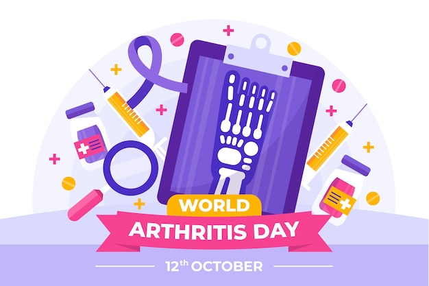 Premium Vector | Flat world arthritis day background