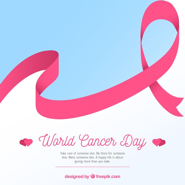 Free Vector Flat World Cancer Day Background