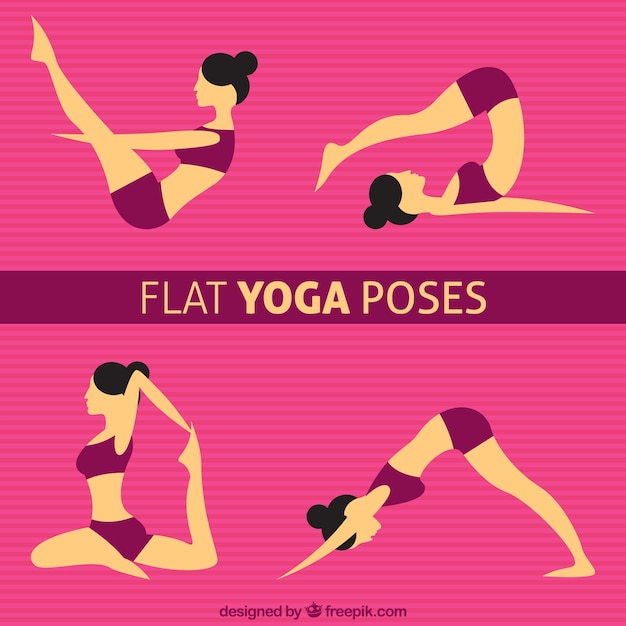 Flat yoga poses