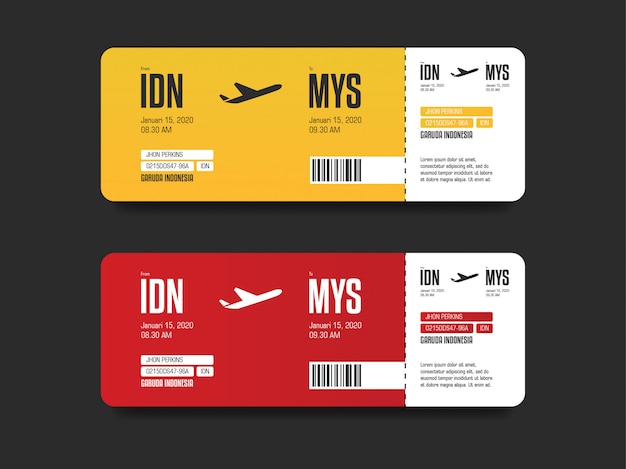 Download Free Flight Tickets Red And Yellow Templates Premium Vector Use our free logo maker to create a logo and build your brand. Put your logo on business cards, promotional products, or your website for brand visibility.