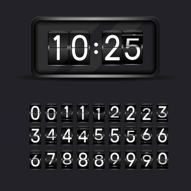 flipclock js countdown to date