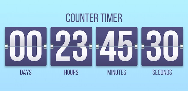 hours and minutes counter