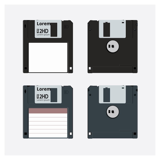 Premium Vector | Floppy disk realistic vector illustration
