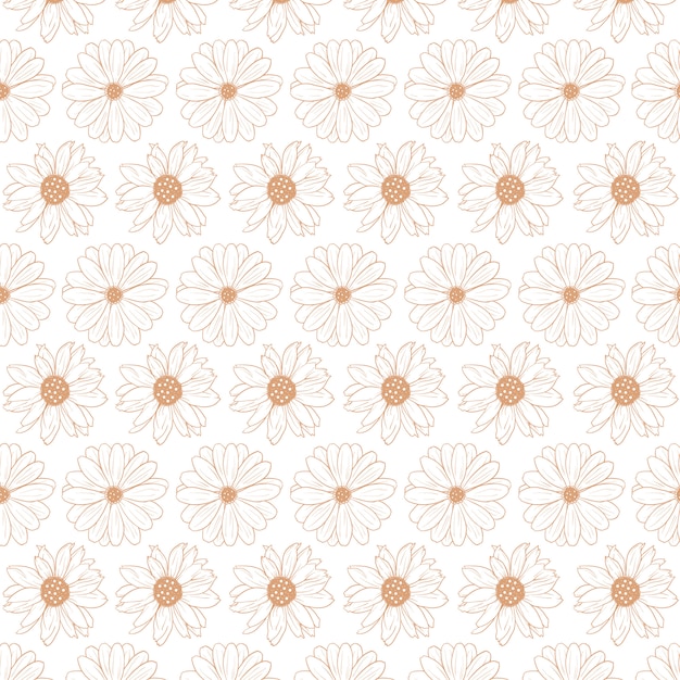 Floral abstract pattern template Premium Vector