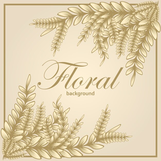 Floral background design  Vector | Free Download