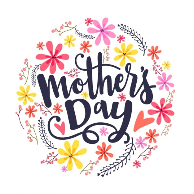 Floral background for mother's day Vector | Premium Download