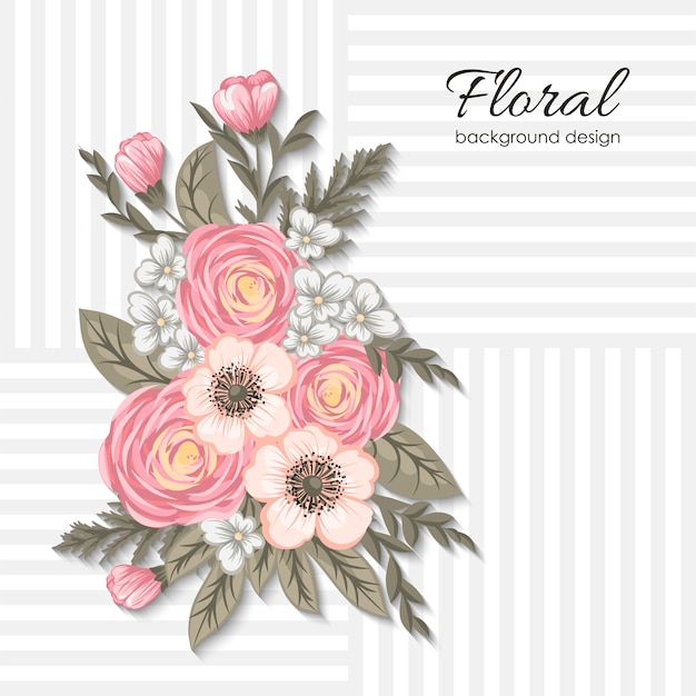 Floral background | Premium Vector