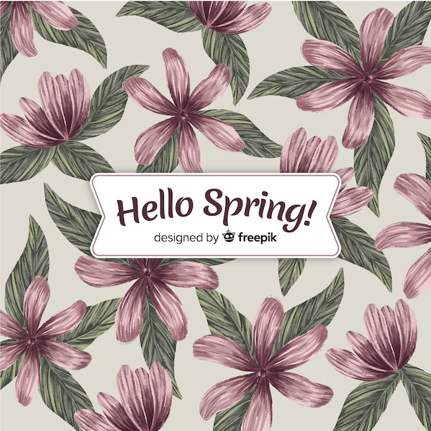 Free Vector Floral Background