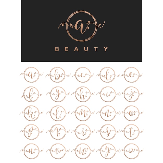 Download Free Floral Beauty Letter Logo Design Premium Vector Use our free logo maker to create a logo and build your brand. Put your logo on business cards, promotional products, or your website for brand visibility.