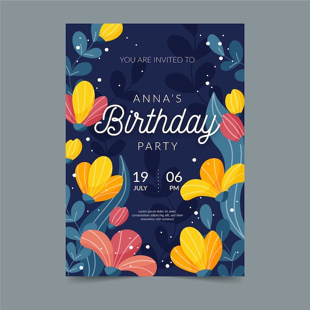 free-vector-floral-birthday-card-template