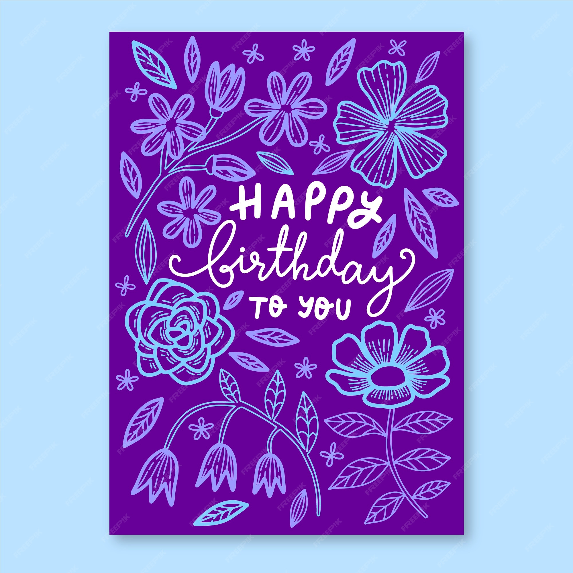 free-vector-floral-birthday-card-template