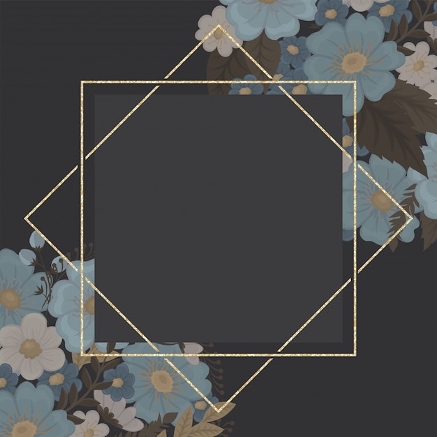 Free Vector | Floral border background