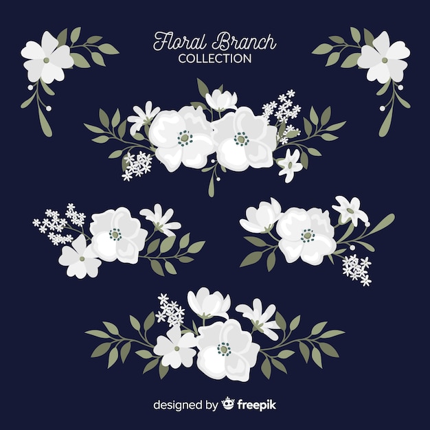 Floral branch collection | Free Vector