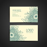 Floral Business Card Template Vector Free Download