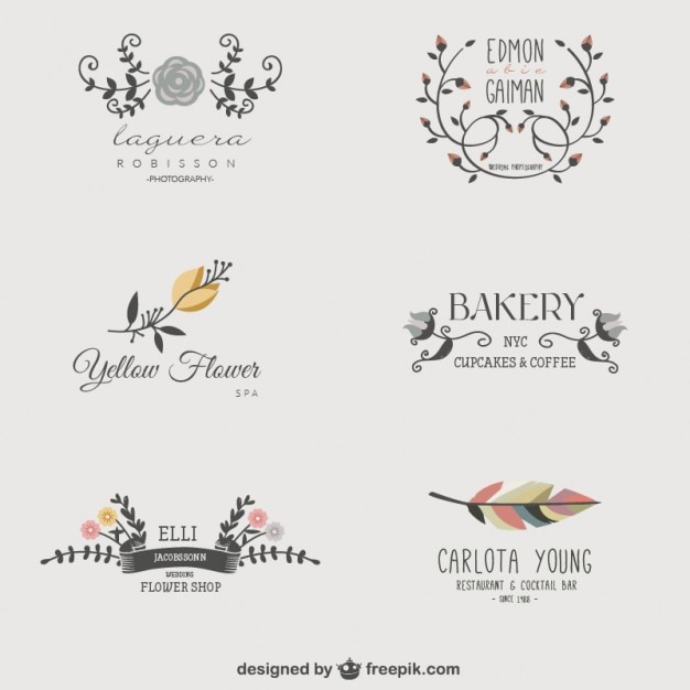 Download Free Floral Business Logos Free Vector Use our free logo maker to create a logo and build your brand. Put your logo on business cards, promotional products, or your website for brand visibility.