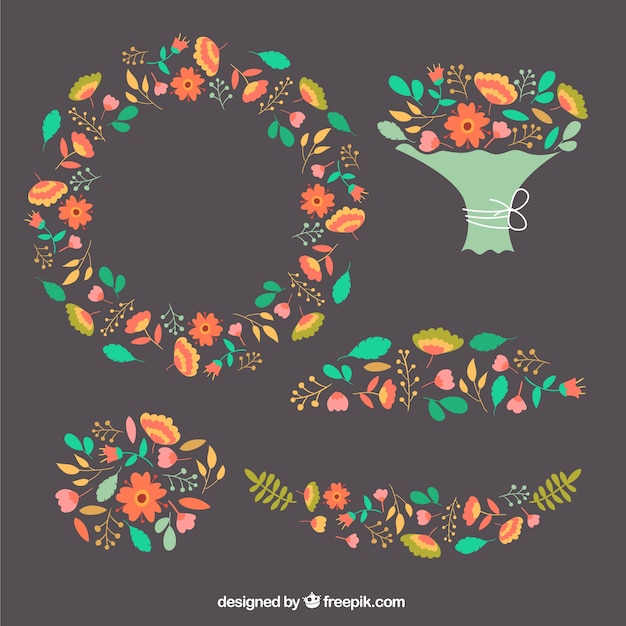 Floral decoration | Free Vector