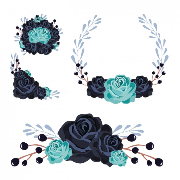 Free Vector | Floral decorative elements