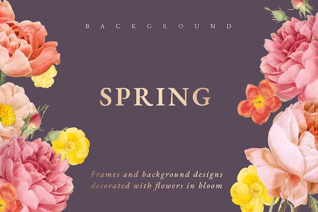 Floral design background Vector | Free Download