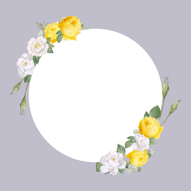 Download Floral design wedding invitation mockup Vector | Free Download