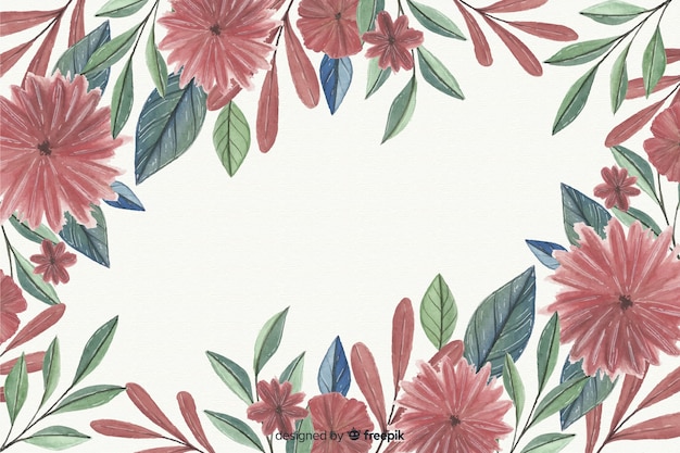 watercolor desktop frame