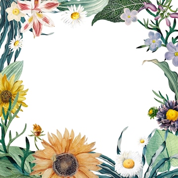 Free Vector | Floral frame background