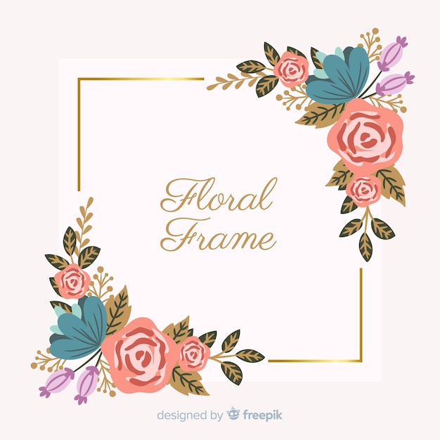 Floral frame | Free Vector