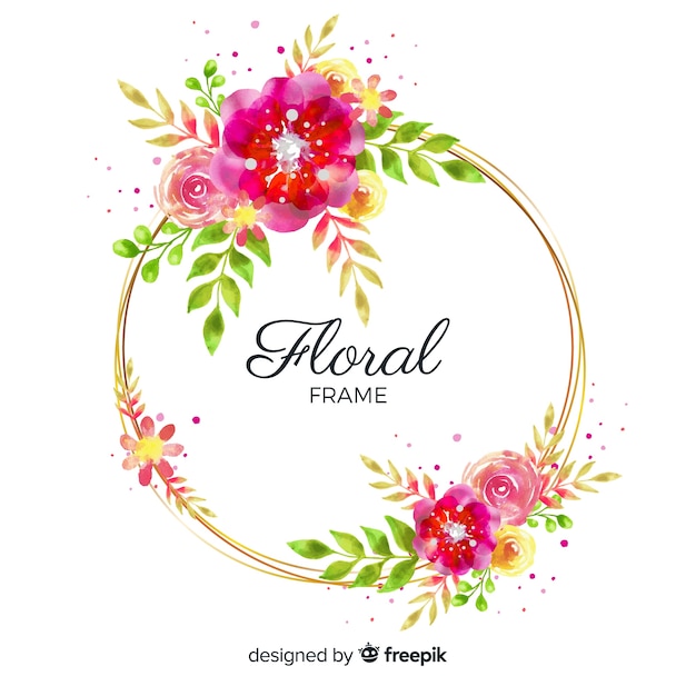 Download Floral frame Vector | Free Download