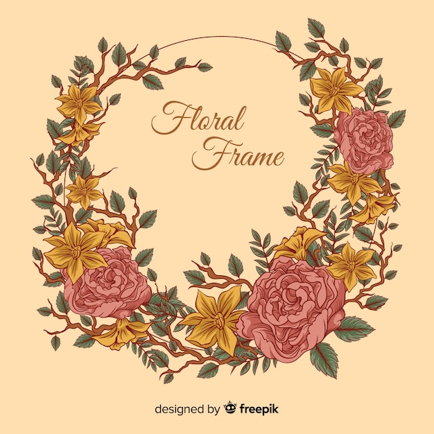 Floral frame | Free Vector