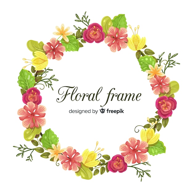 Free Vector | Floral frame