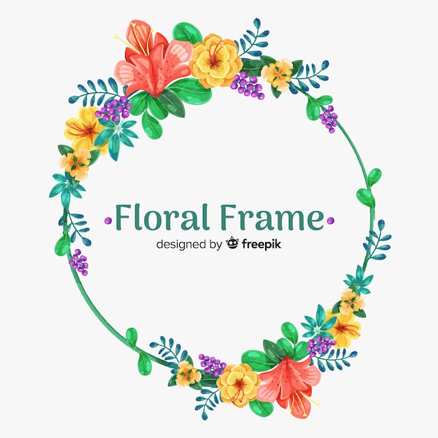 Floral frame | Free Vector