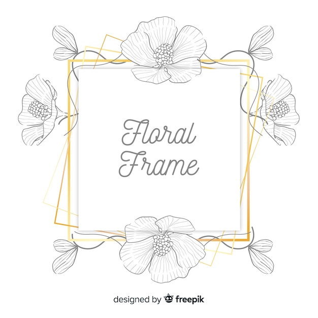 Floral frame | Free Vector