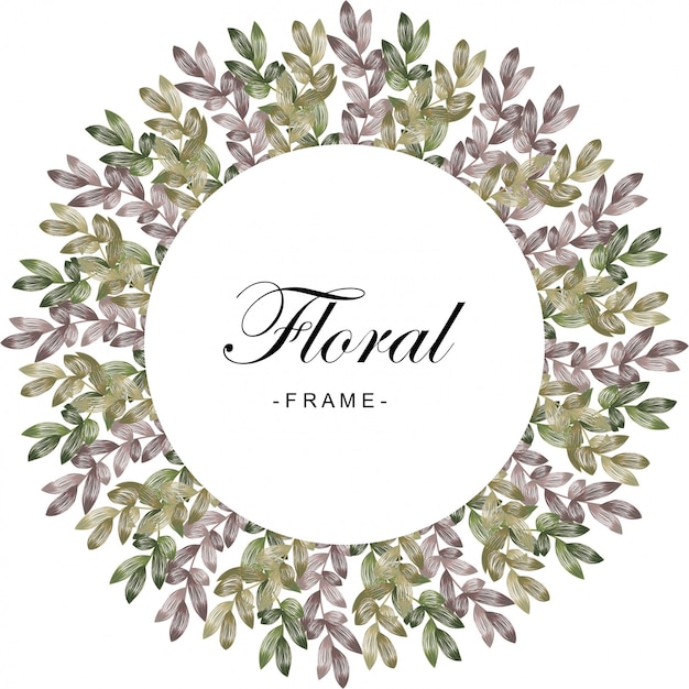Floral frame | Premium Vector