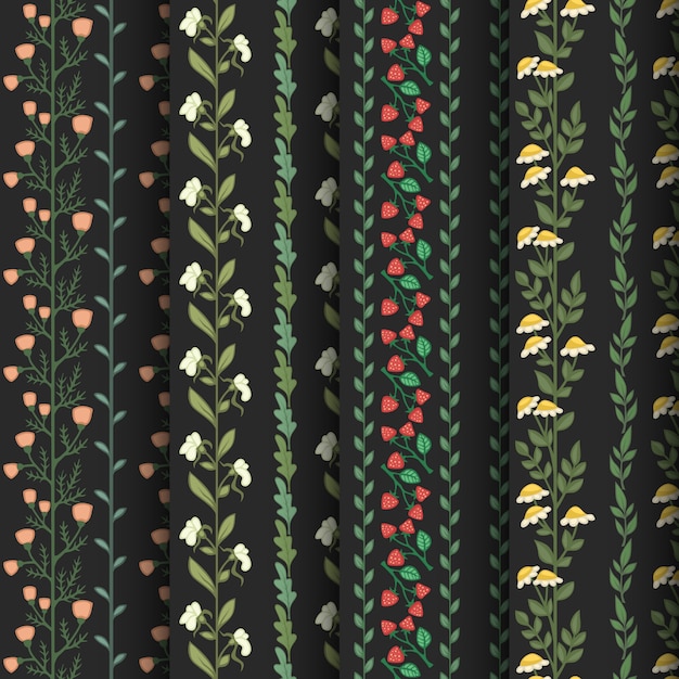 Download Floral garland pattern | Free Vector