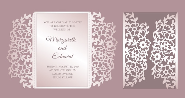 Fold Invitation Template from image.freepik.com