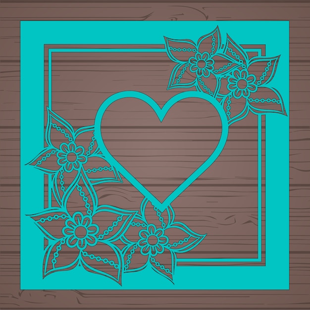 Free Vector Floral greeting card template