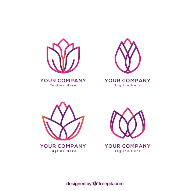 Free Vector Floral Logos Free Psd Templates Images