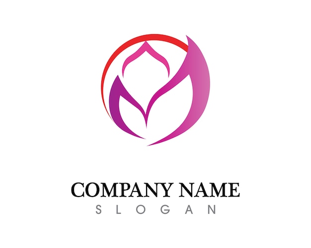 Premium Vector | Floral logotype