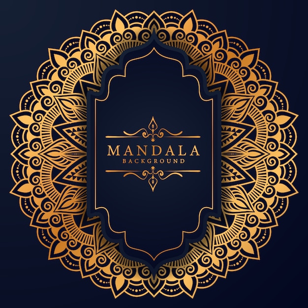 Floral luxury mandala background arabesque style  Premium 