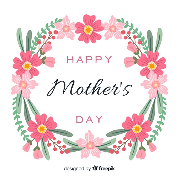 Floral mother's day background | Free Vector