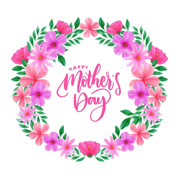 Free Vector | Floral mother's day concept