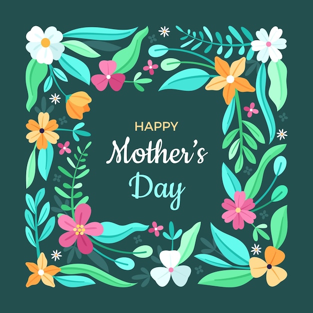 Premium Vector Floral Mothers Day Illustration 2483