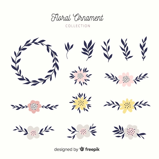 Download Floral ornament collection | Free Vector