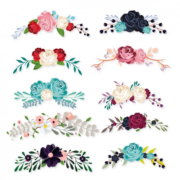 Download Free Vector | Floral ornaments collection