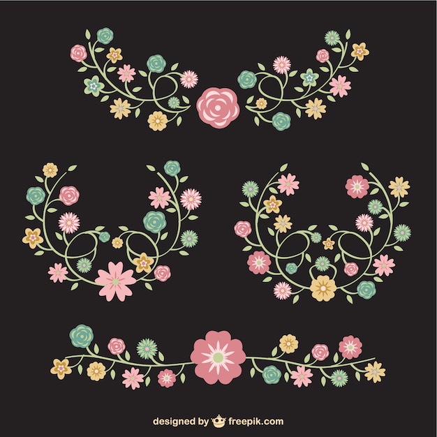 Download Free Vector | Floral ornaments