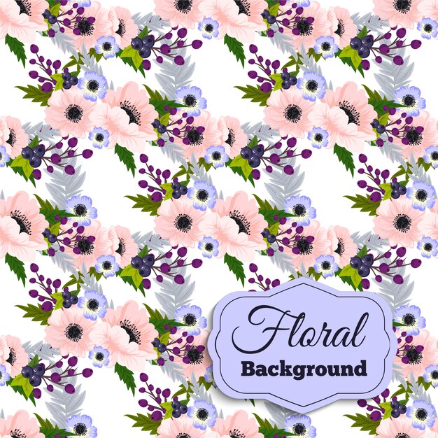 Free Vector | Floral pattern background