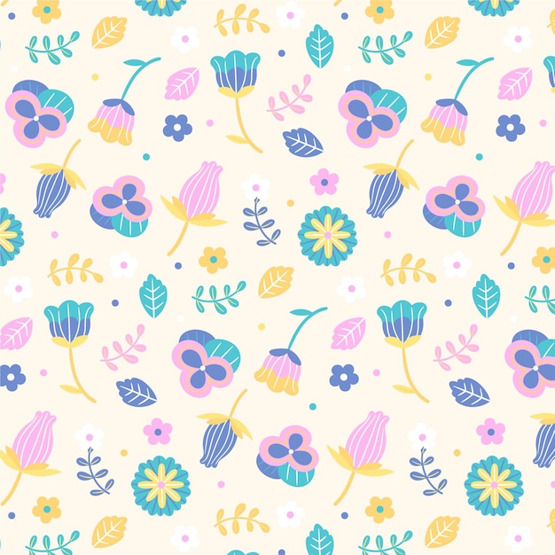 Free Vector | Floral pattern collection concept