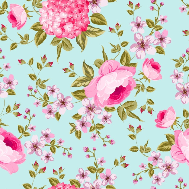 Floral pattern design Vector | Premium Download