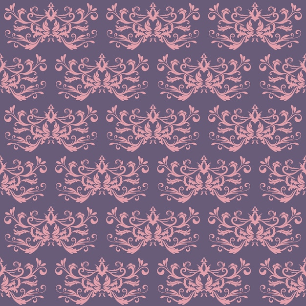 Download Floral pattern. wallpaper baroque, damask. seamless vector ...