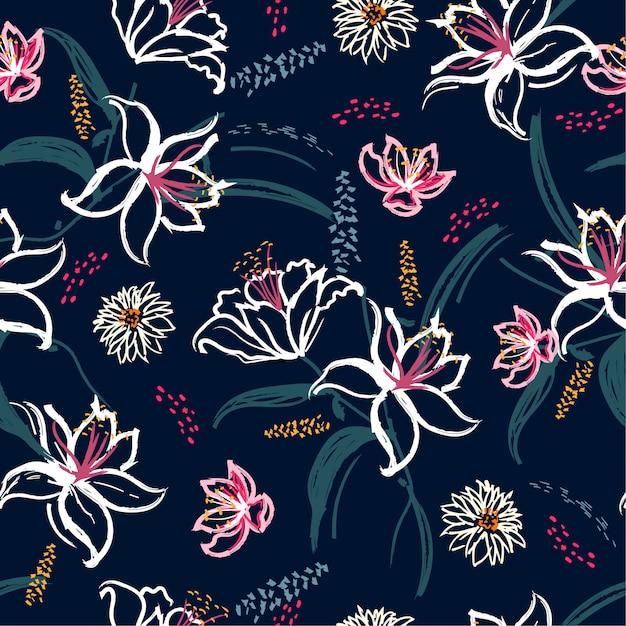 Floral pattern | Premium Vector