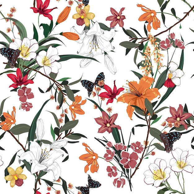 Floral pattern | Premium Vector